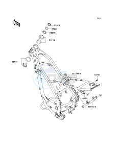 KLX 140 B (KLX140L MONSTER ENERGY) (B8F-B9FA) B9FA drawing FRAME