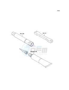 KLX450R KLX450ABF EU drawing Owner's Tools