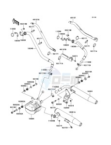 VN1600_CLASSIC VN1600-A3H GB XX (EU ME A(FRICA) drawing Muffler(s)