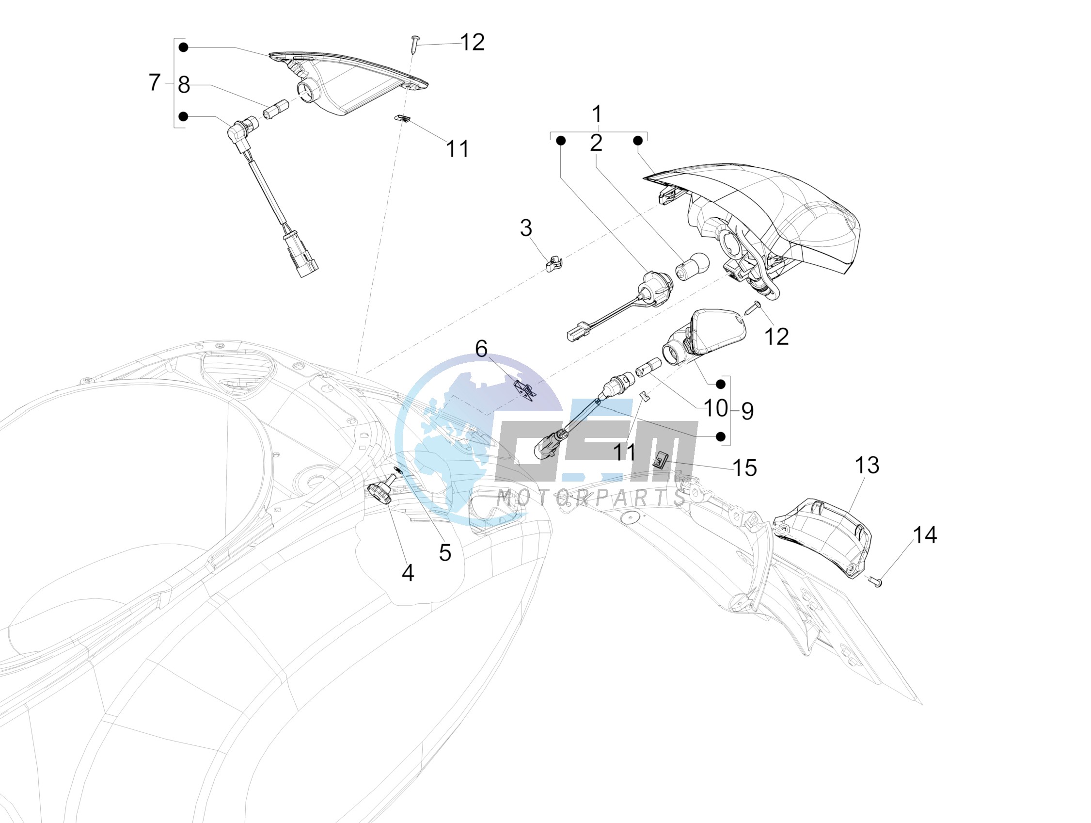 Rear headlamps - Turn signal lamps