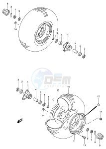 LT50 (P1) drawing FRONT WHEEL