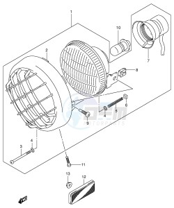 LT-A500F (E3-E28) drawing HEADLAMP