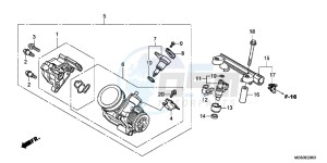 NC700XD NC700X 2ED drawing THROTTLE BODY