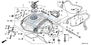 VFR1200XLF CrossTourer - VFR1200X 2ED - (2ED) drawing FUEL TANK