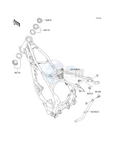 KX 100 A [KX100 MONSTER ENERGY] (A6F - A9FA) D9F drawing FRAME