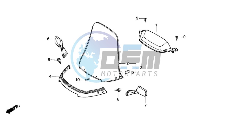 METER VISOR/WIND SCREEN