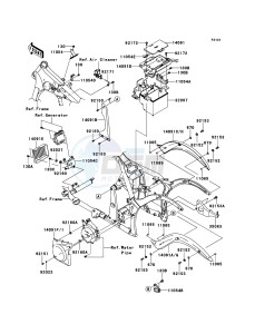 VN900 CLASSIC VN900BEF GB XX (EU ME A(FRICA) drawing Frame Fittings