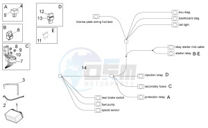 RSV 4 1000 4V drawing Electrical system II