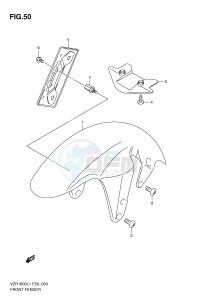 VZR1800 (E50) INTRUDER drawing FRONT FENDER