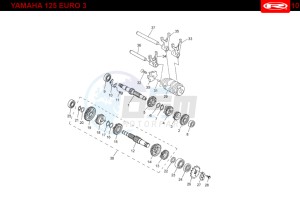 TANGO-125-RED drawing GEARBOX  EURO3