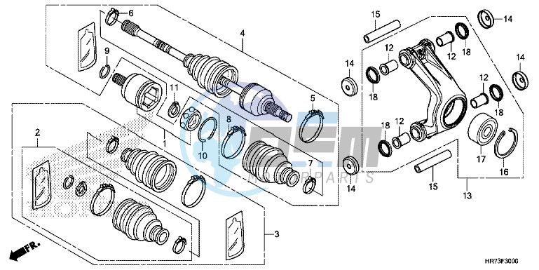 REAR KNUCKLE/REAR DRIVESHAFT