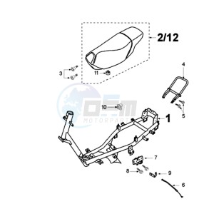 VIVA MA BE drawing FRAME AND SADDLE