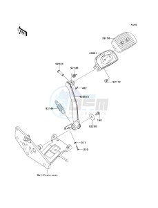 VN 1700 A [VULCAN 1700 VOYAGER] (9FA) A9F drawing BRAKE PEDAL_TORQUE LINK