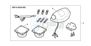 GL1500SE GOLDWING SE drawing REAR SPEAKER