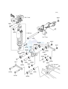 KLX250 KLX250SFF XX (EU ME A(FRICA) drawing Suspension/Shock Absorber