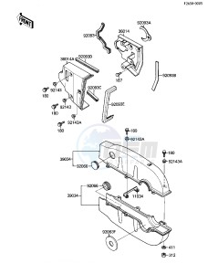 KLF 110 A [MOJAVE 110] (A1-A2) [MOJAVE 110] drawing CHAIN COVER