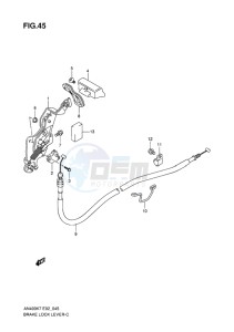 AN400 ABS BURGMAN EU-UK drawing BRAKE LOCK LEVER