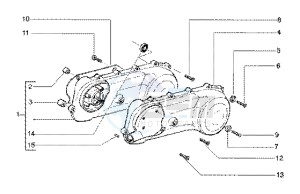 Runner 125 FX 2t drawing Transmission cover