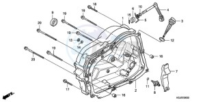 CRF80F9 Mexico - (MX) drawing RIGHT CRANKCASE COVER