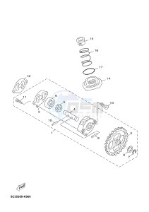 YN50 YN50FU OVETTO 4T (2ACP 2ACP) drawing OIL PUMP