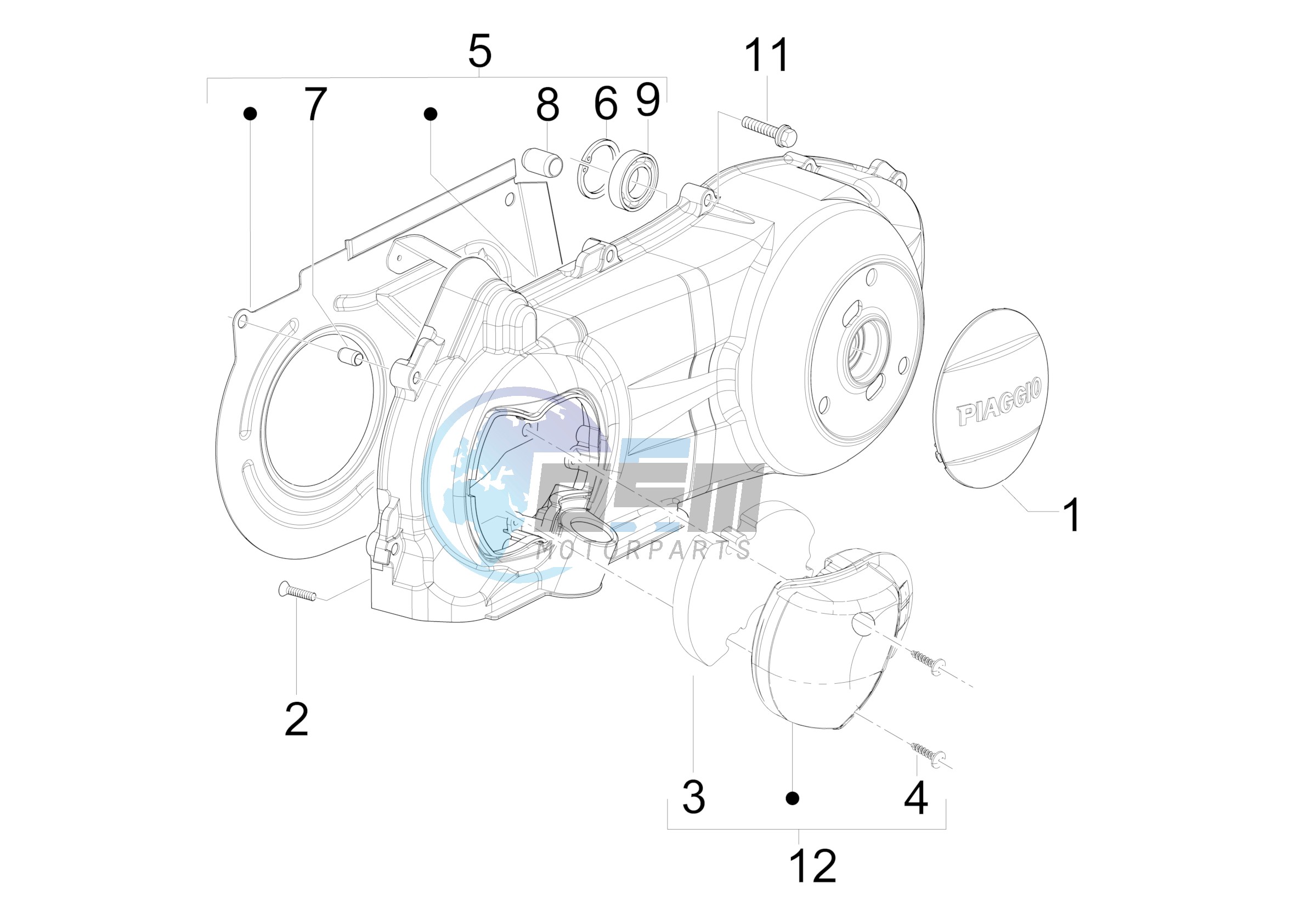 Crankcase cover - Crankcase cooling