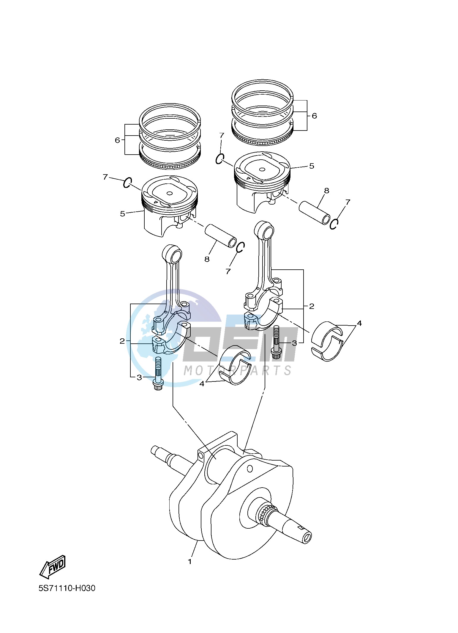 CRANKSHAFT & PISTON