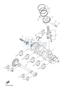 YZF-R1M 998 R3 (2KSC 2KSD) drawing CRANKSHAFT & PISTON