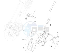 Sprint 50 2T (EMEA) drawing Brakes pipes - Calipers