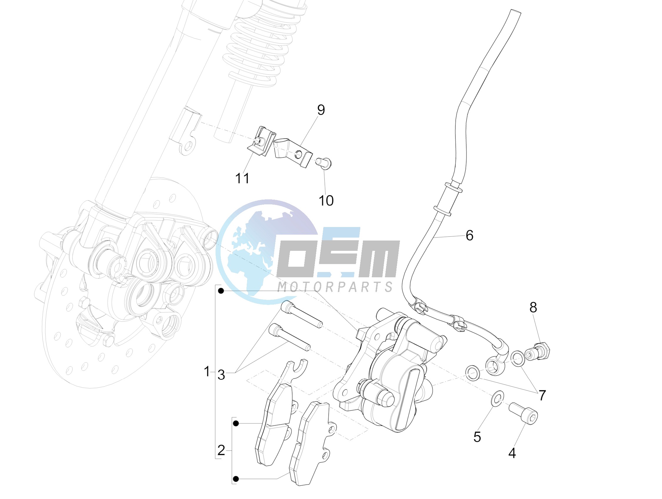 Brakes pipes - Calipers