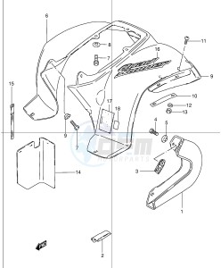 LT50 (P1) drawing REAR FENDER (MODEL K1 K2)