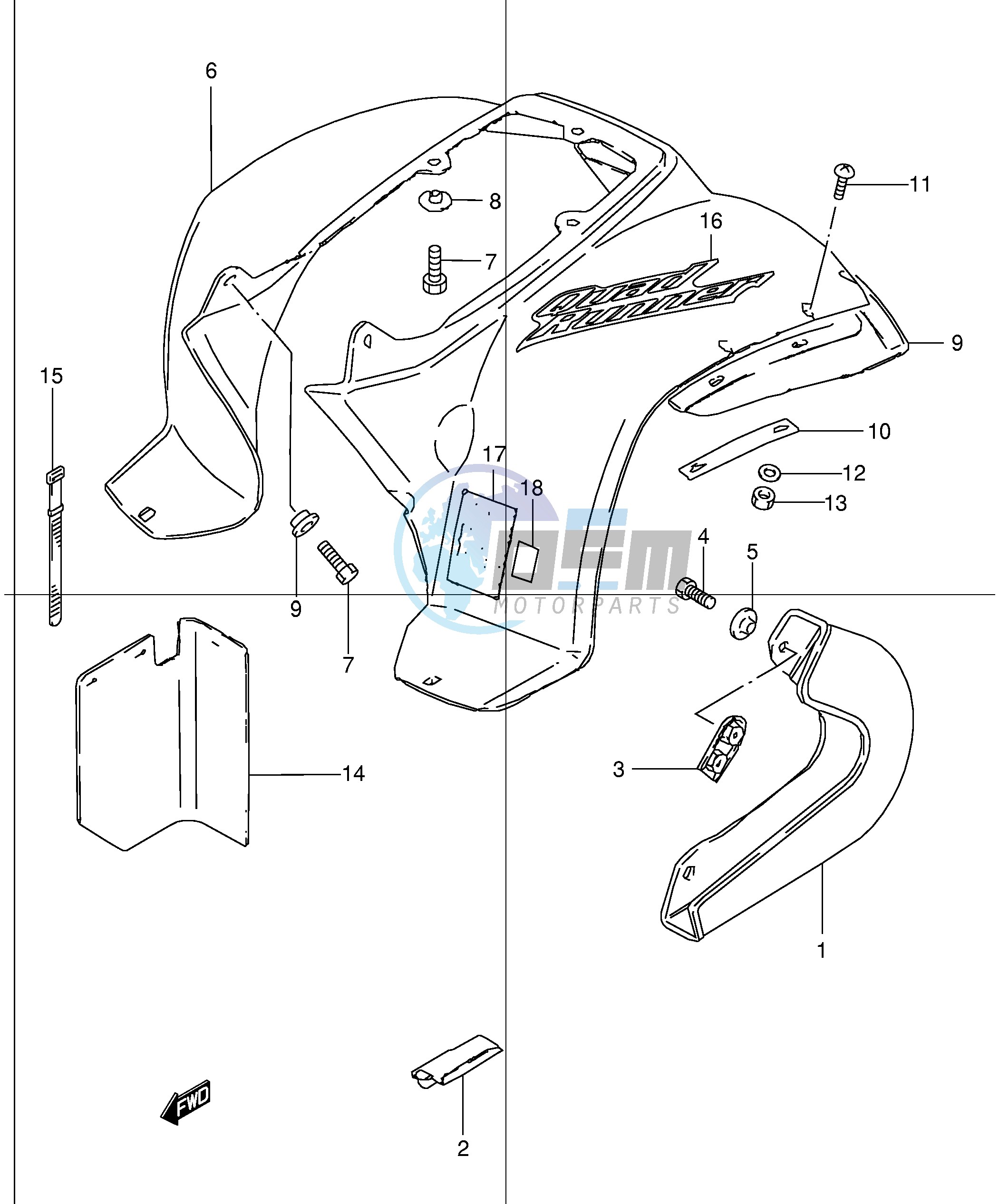 REAR FENDER (MODEL K1 K2)