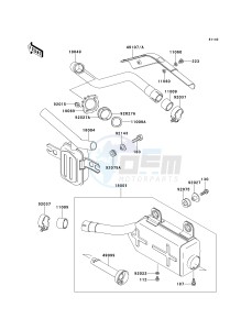 KLF 300 C [BAYOU 300 4X4] (C5-C9) [BAYOU 300 4X4] drawing MUFFLER-- S- -