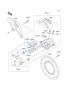 VN 800 G [VULCAN 800 DRIFTER] (E1-E5) [VULCAN 800 DRIFTER] drawing REAR BRAKE-- E1 - E3- -