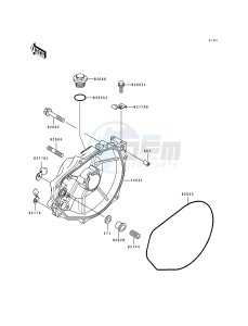 JH 750 B [SUPER SPORT XI] (B1-B3) [SUPER SPORT XI] drawing ENGINE COVER-- S- -