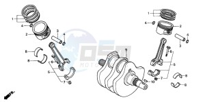 VT750C drawing CRANKSHAFT/PISTON