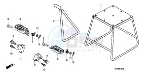 CRF250RD CRF250R Europe Direct - (ED) drawing STAND/STEP