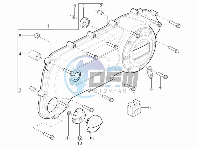 Crankcase cover - Crankcase cooling