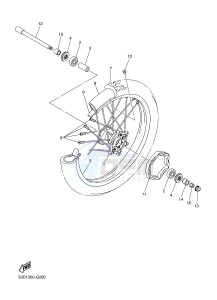 WR250R (32DN) drawing FRONT WHEEL