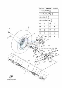 YXZ1000ET YXZ10YEXK (B5HA) drawing REAR WHEEL 2