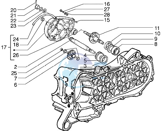 Rear wheel shaft