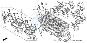 CB1000RAA France - (F / ABS CMF) drawing CYLINDER HEAD