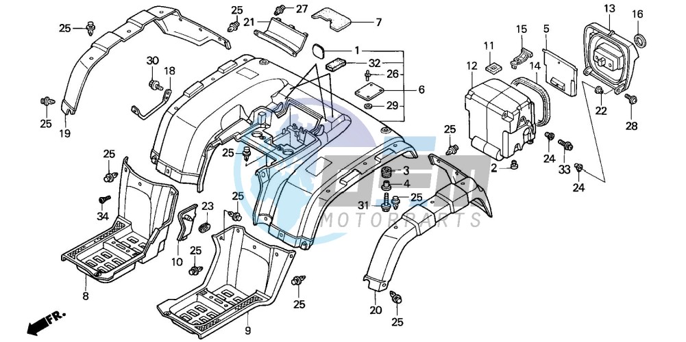 REAR FENDER (2)