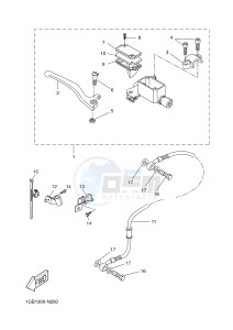 NS50F AEROX 4 (1GB3 1GB3 1GB3) drawing FRONT MASTER CYLINDER