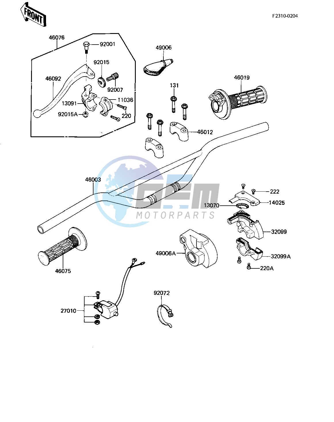 HANDLEBAR -- 83 A1- -