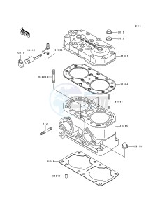 JF 650 B [TS] (B8) [TS] drawing CYLINDER HEAD_CYLINDER