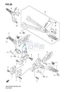 GSX-R750 (E3-E28) drawing FOOTREST