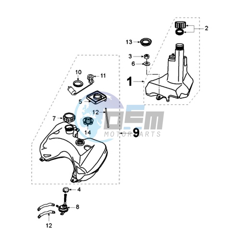 TANK AND FUEL PUMP