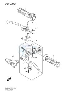 DL650X ABS V-STROM EU drawing HANDLE LEVER