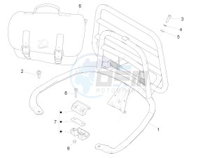 PRIMAVERA 50 25 KMH 4T 2V E 4V NOABS E2 25kmh (EMEA) drawing Rear luggage rack