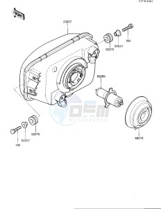 EX 250 F [NINJA 250R] (F2-F4) [NINJA 250R] drawing HEADLIGHT-- S- -